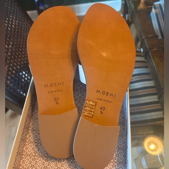 M Gemi The Lorenza White Sandals || NWB || Size 40.5/9.5 - Picture 5 of 6